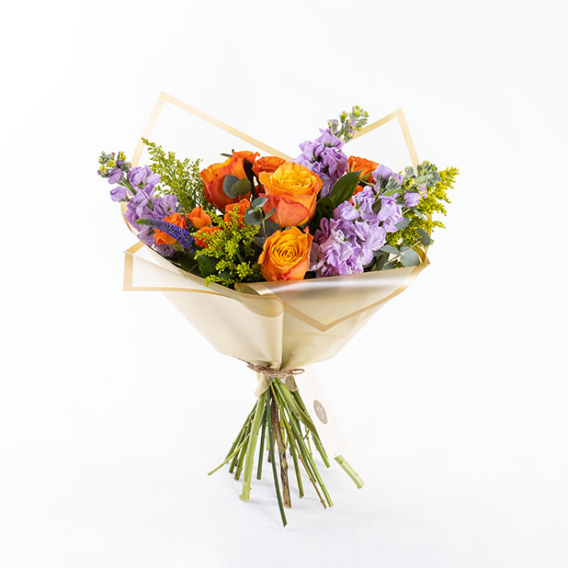 Renkli Şebboy ve Gül Buketi