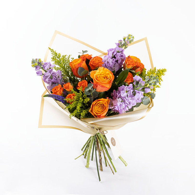 Renkli Şebboy ve Gül Buketi